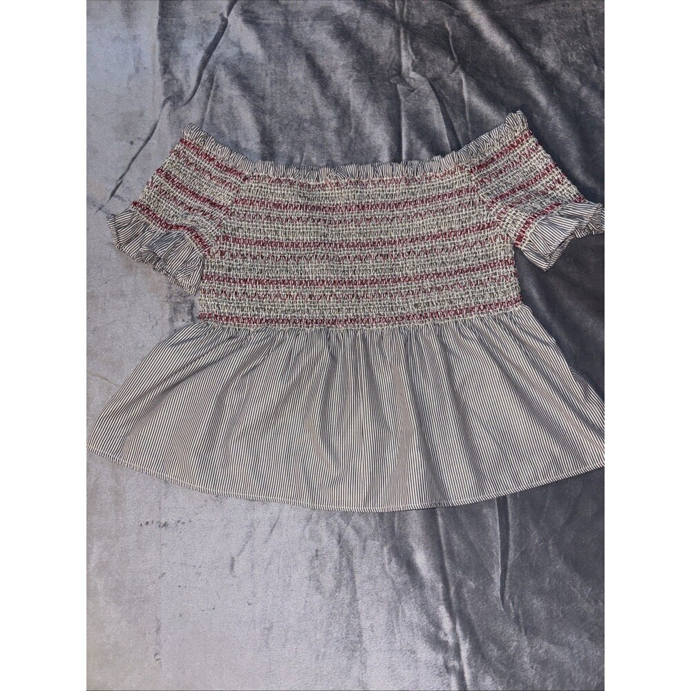 Style Envy Women’s Off The Shoulder Smocked Crop Top Size XL NWT